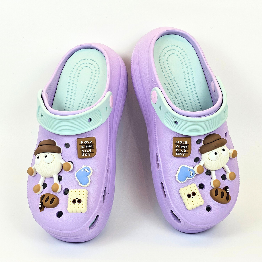 Purple-Sky BOBO Clogs