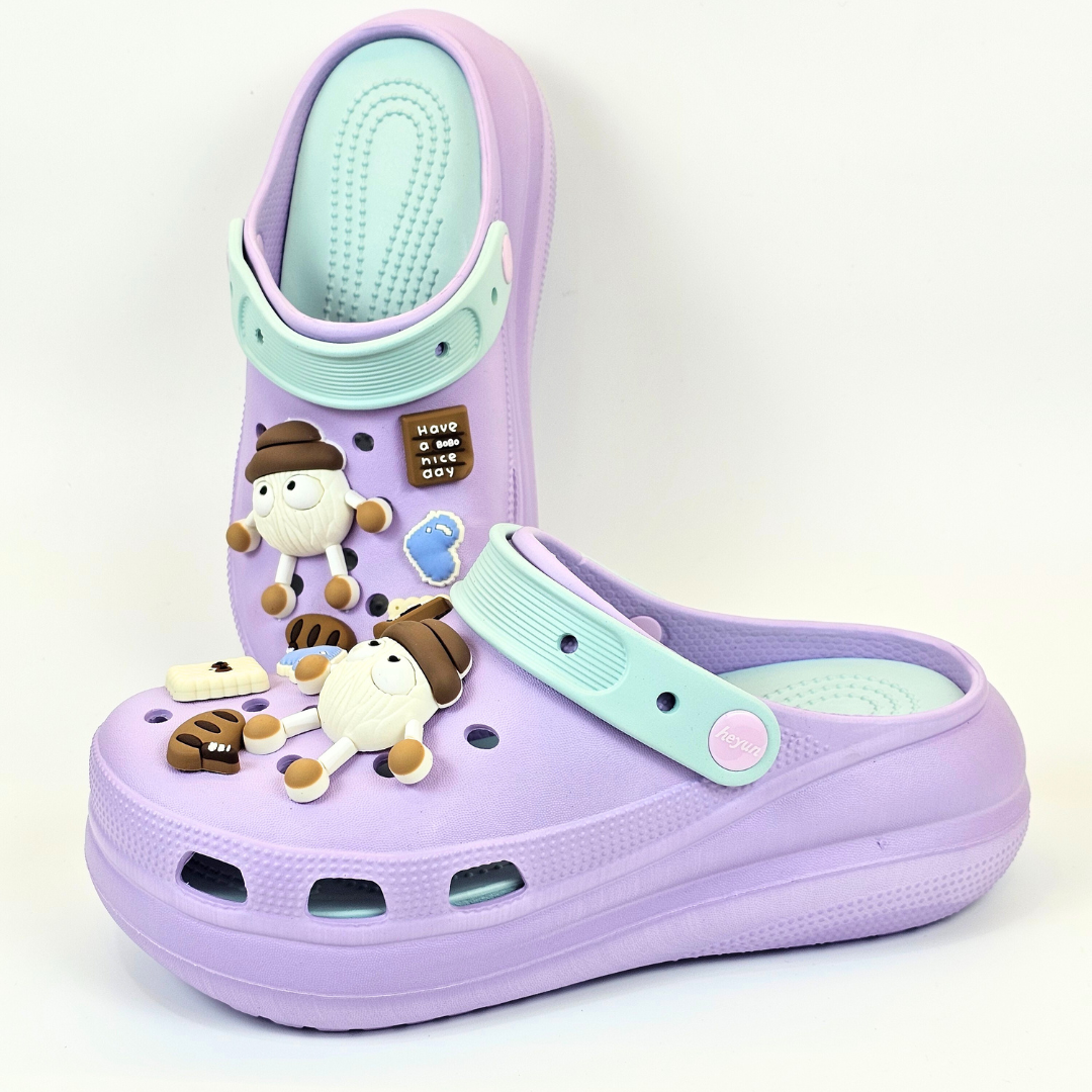 Purple-Sky BOBO Clogs