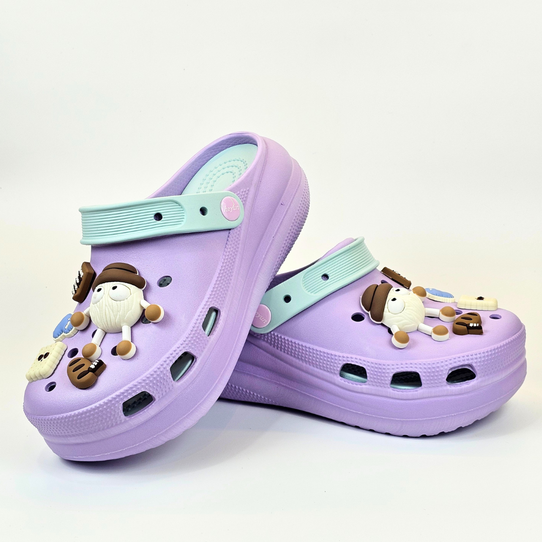 Purple-Sky BOBO Clogs