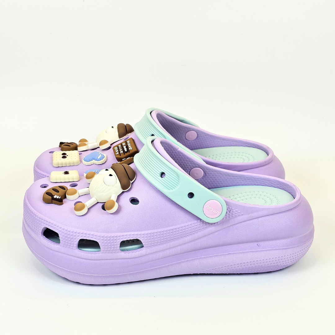 Purple-Sky BOBO Clogs