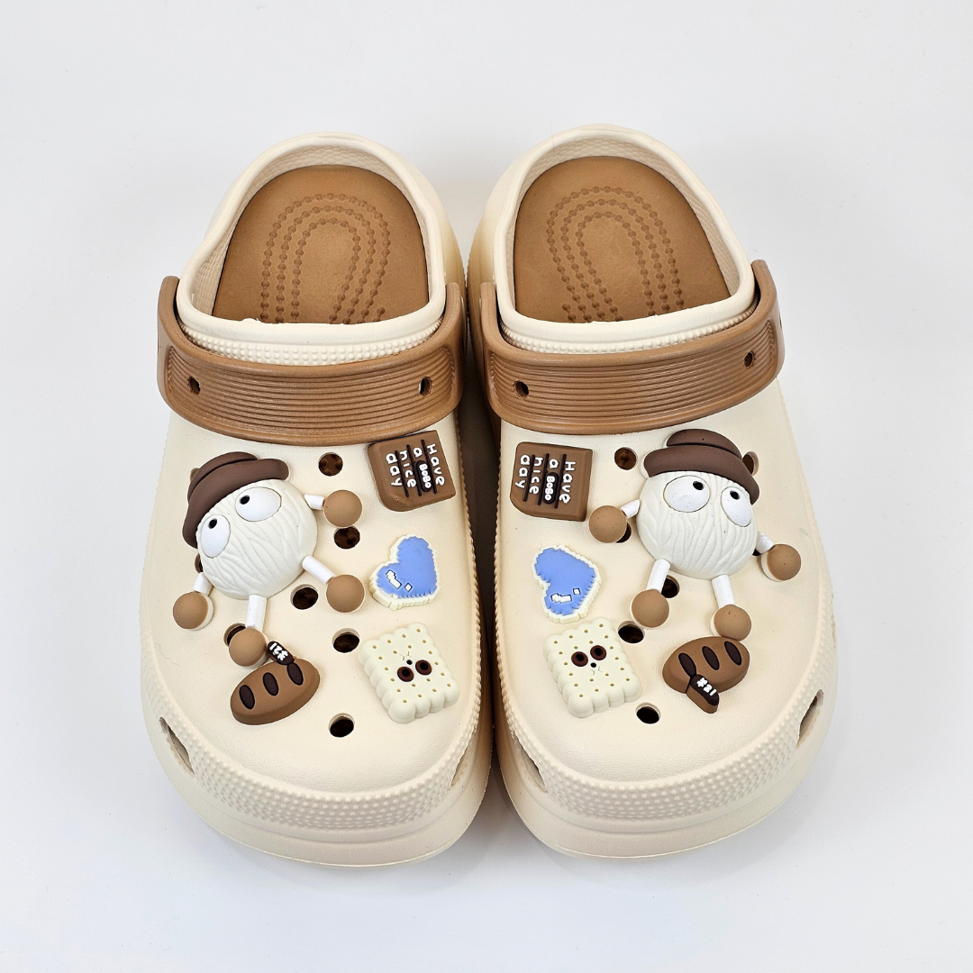 Brownie-Beige BOBO Clogs