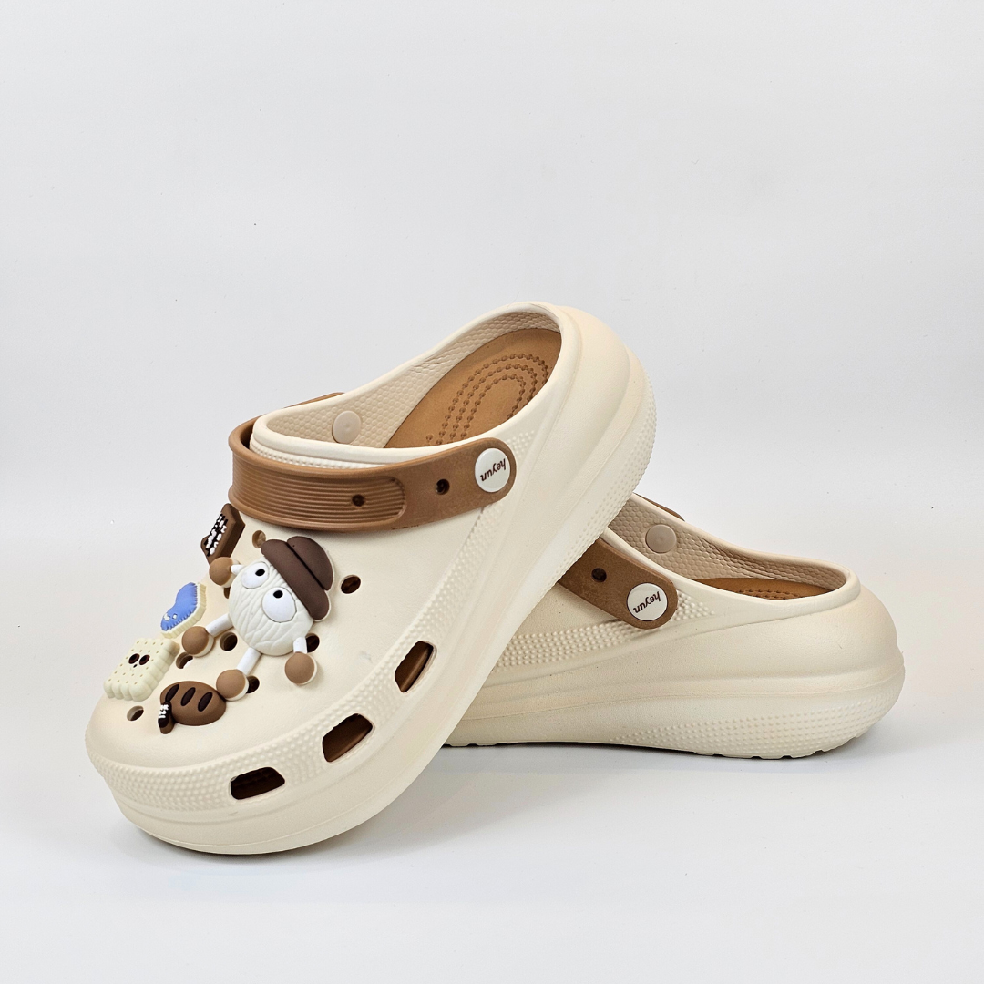 Brownie-Beige BOBO Clogs