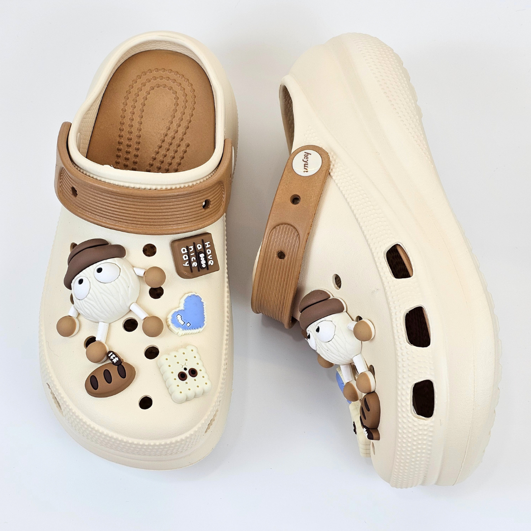 Brownie-Beige BOBO Clogs