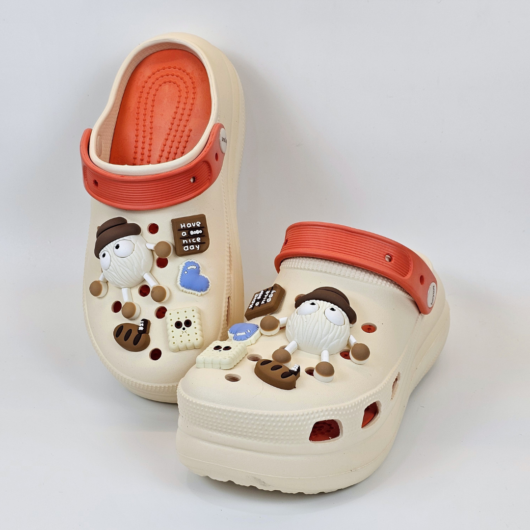 Creamy-Orange BOBO Clogs