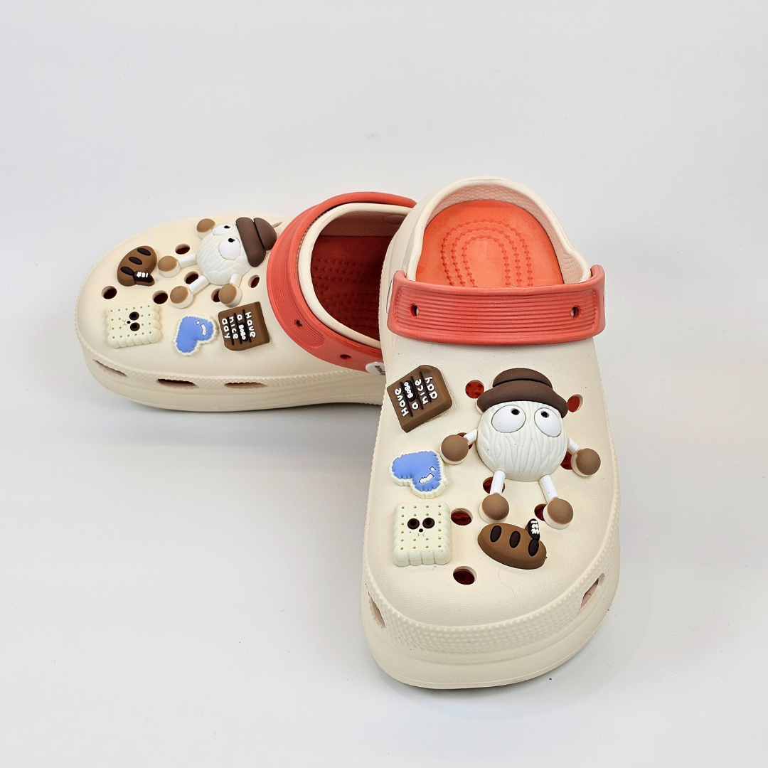 Creamy-Orange BOBO Clogs