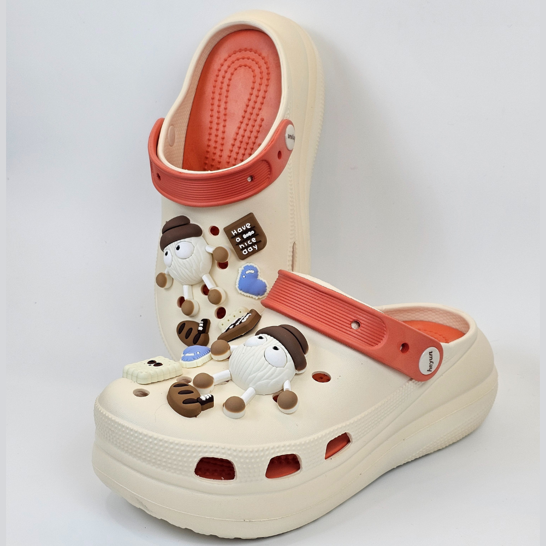 Creamy-Orange BOBO Clogs