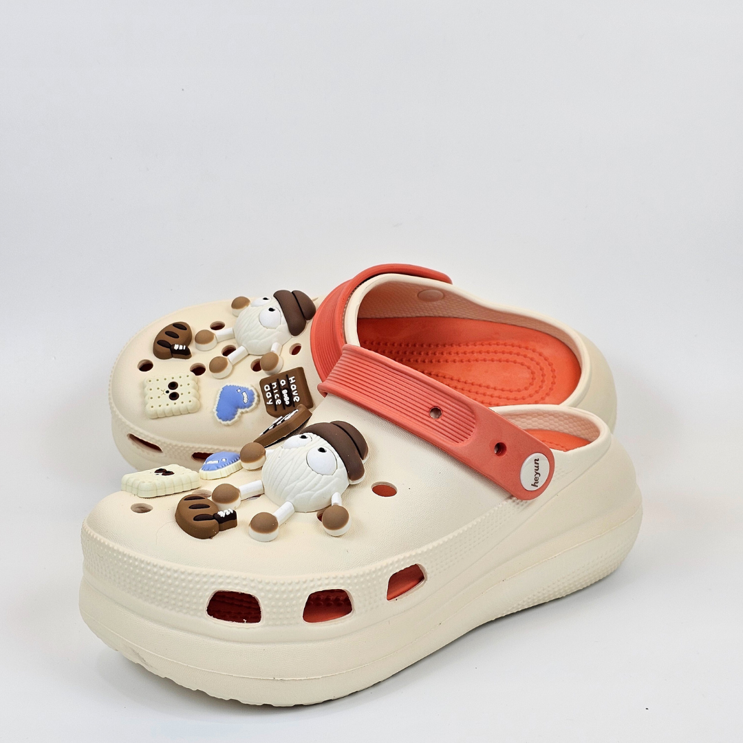 Creamy-Orange BOBO Clogs