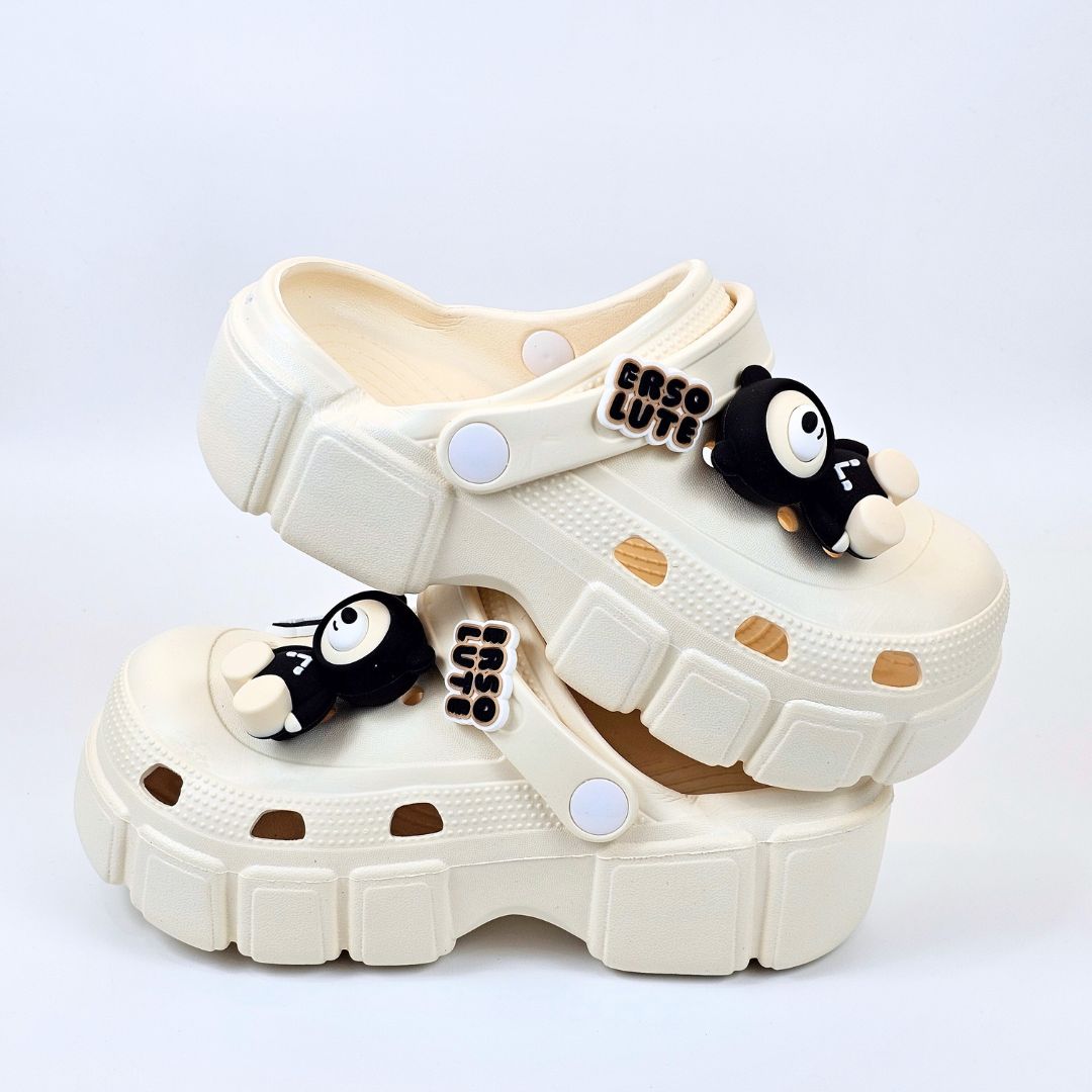 Panda Paws Creamy Clogs