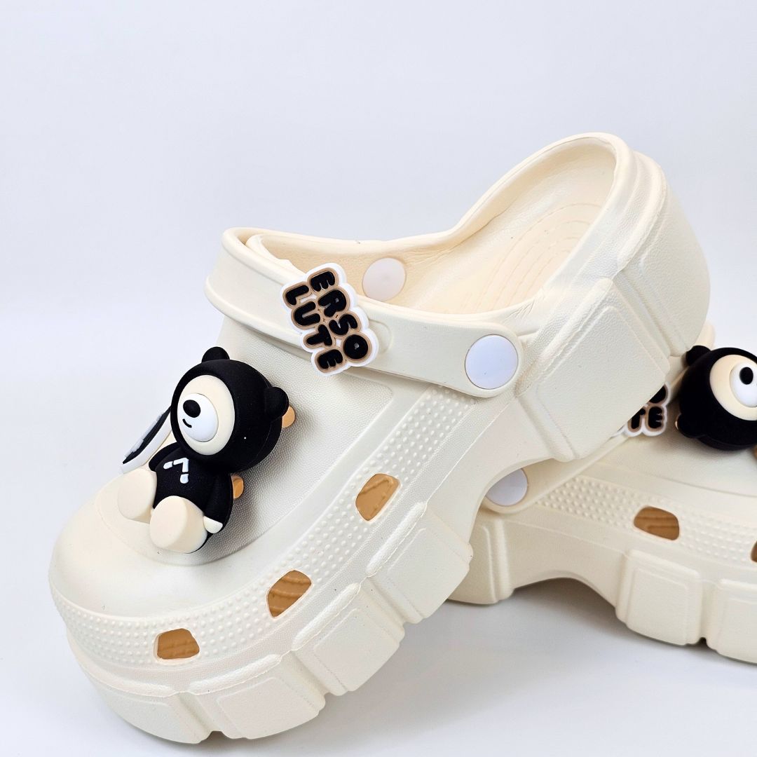 Panda Paws Creamy Clogs