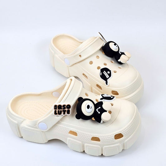 Panda Paws Creamy Clogs