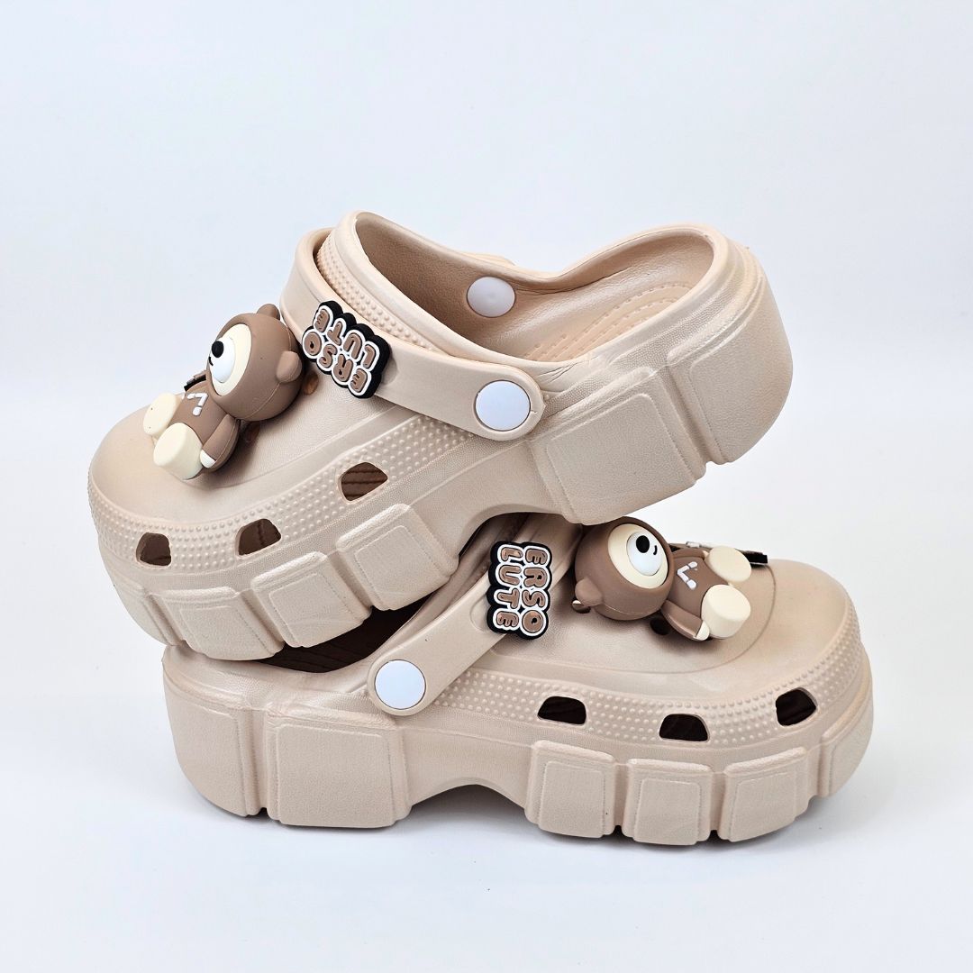 Panda Paws Brown Clogs