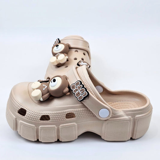 Panda Paws Brown Clogs