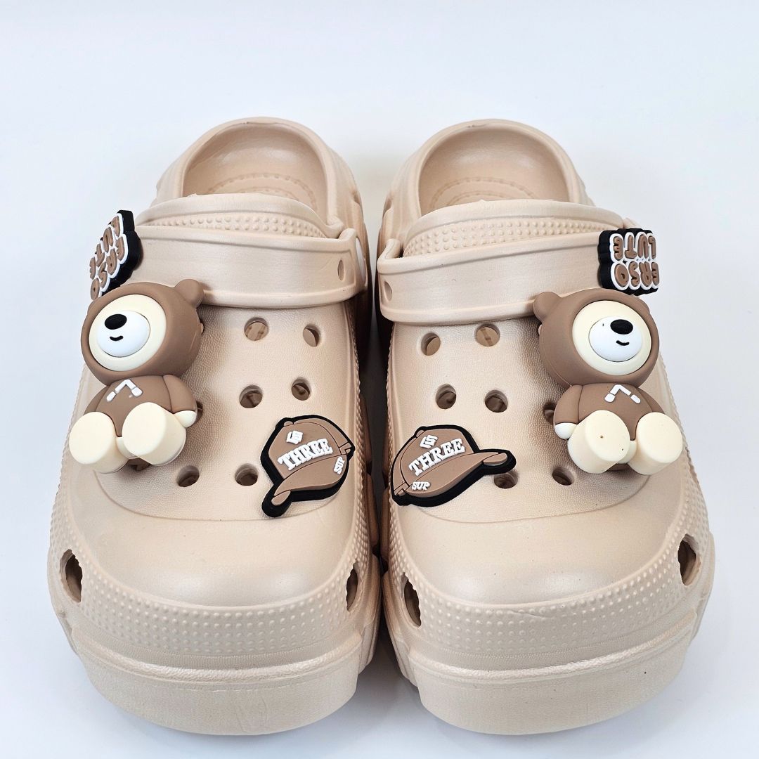 Panda Paws Brown Clogs