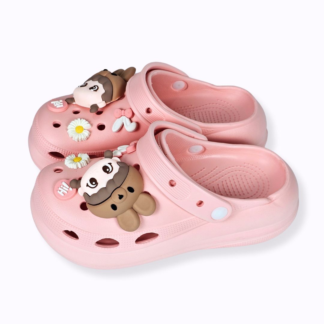 Pink Whimsical Bunny Clogs