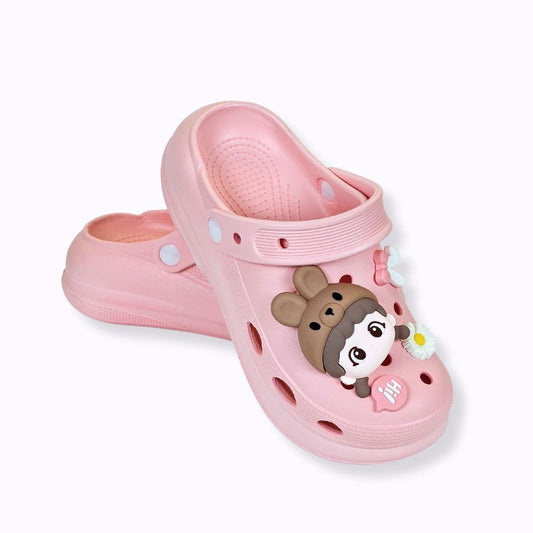 Pink Whimsical Bunny Clogs