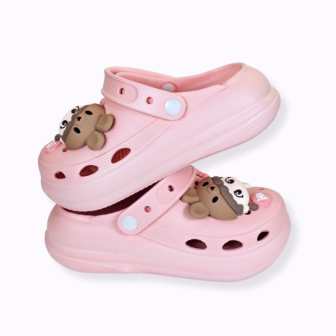 Pink Whimsical Bunny Clogs