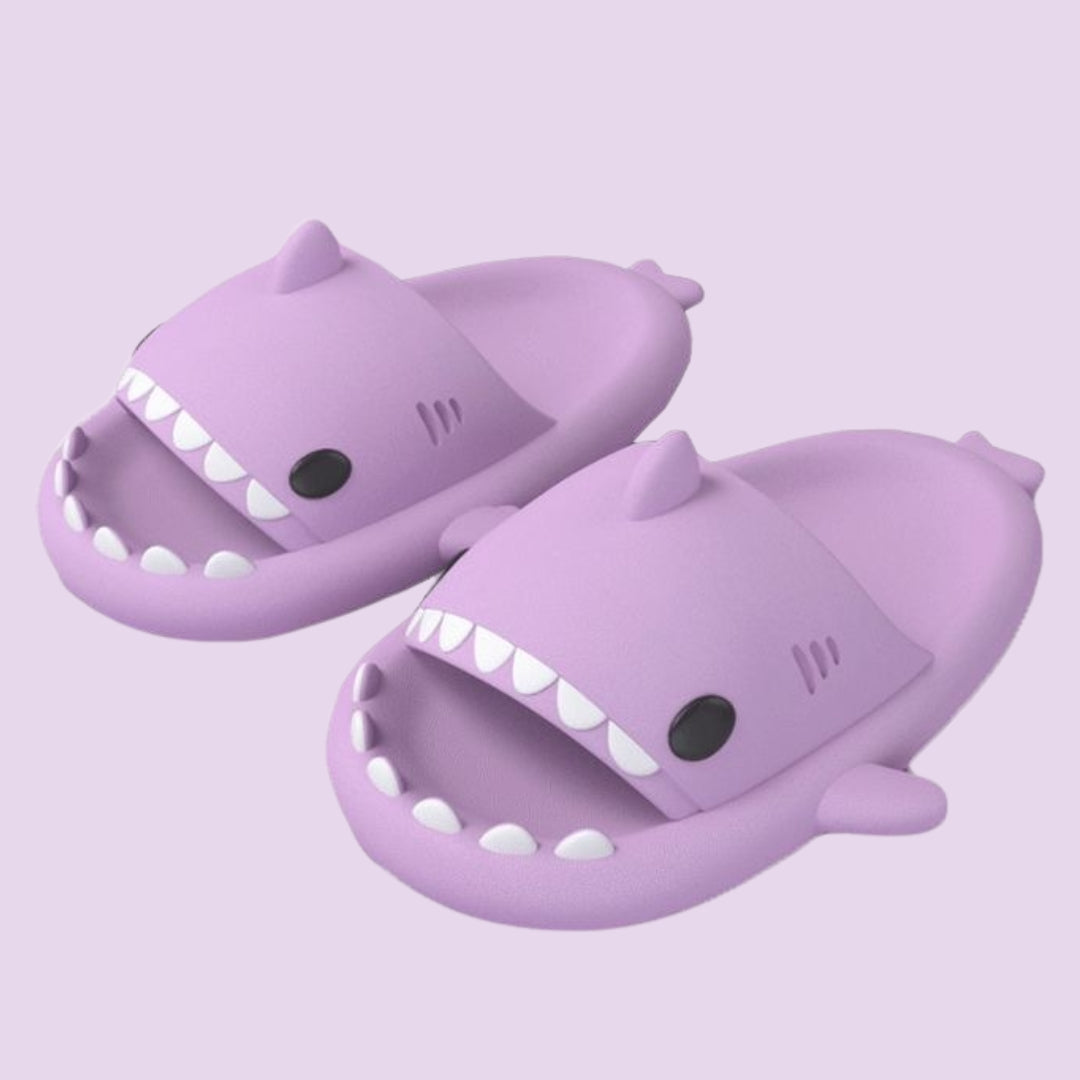 Lavender Shark Slippers (unisex)