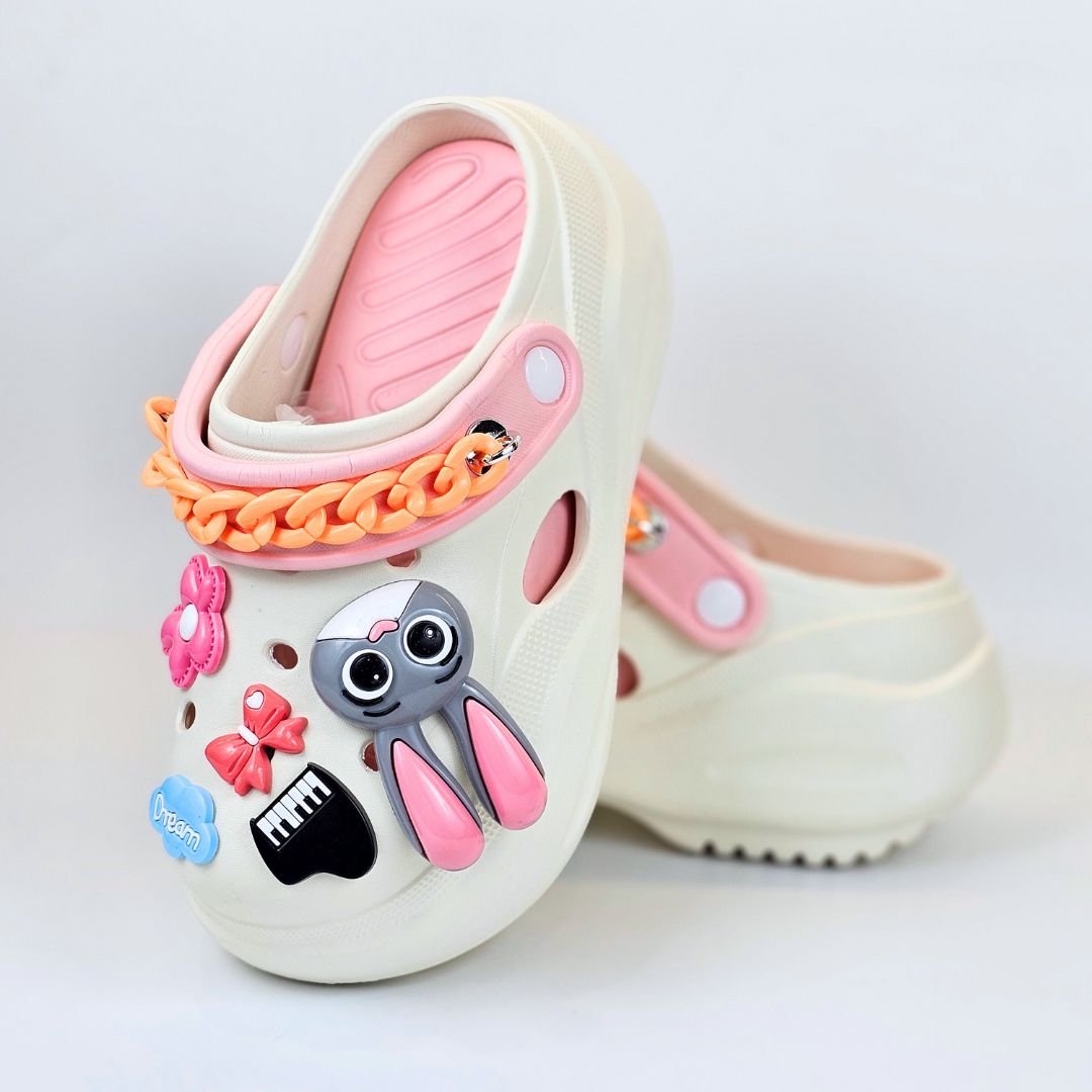 White Bunny Melody clogs