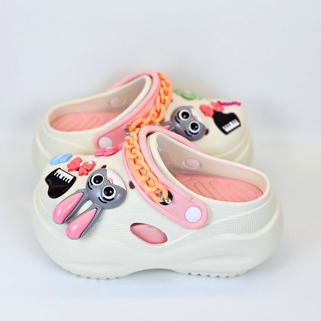 White Bunny Melody clogs