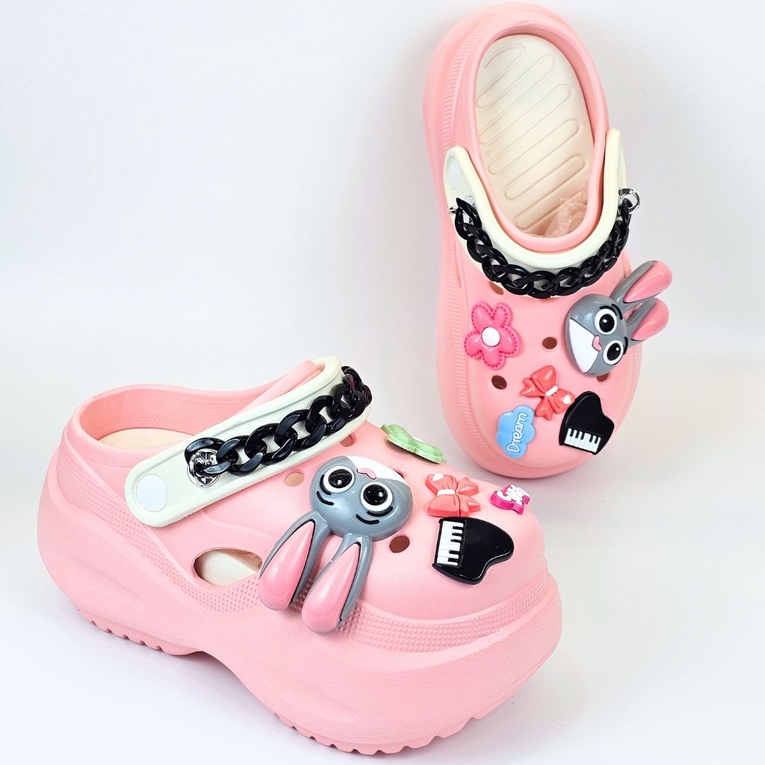 Pink Bunny Melody Clogs