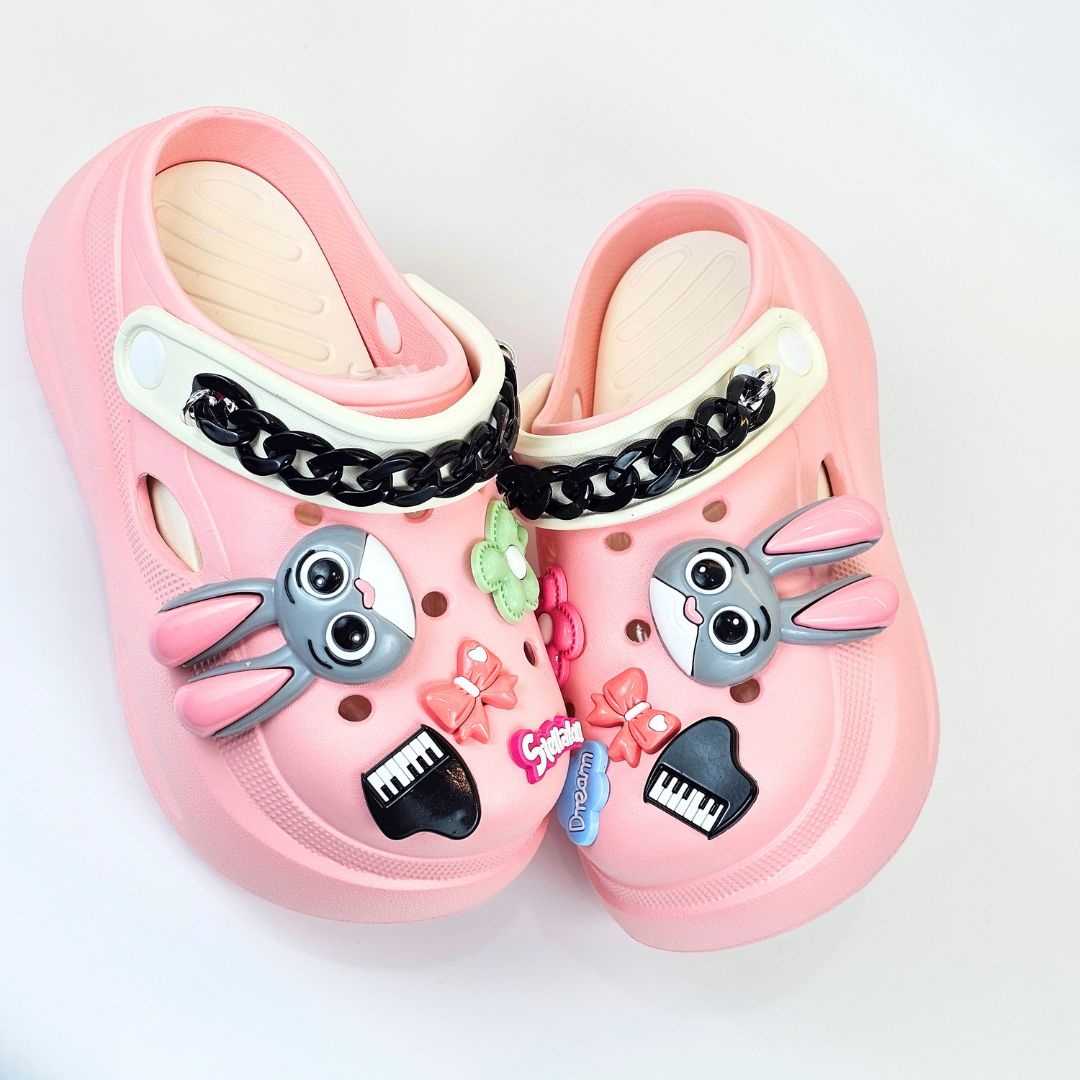 Pink Bunny Melody Clogs