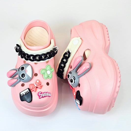 Pink Bunny Melody Clogs