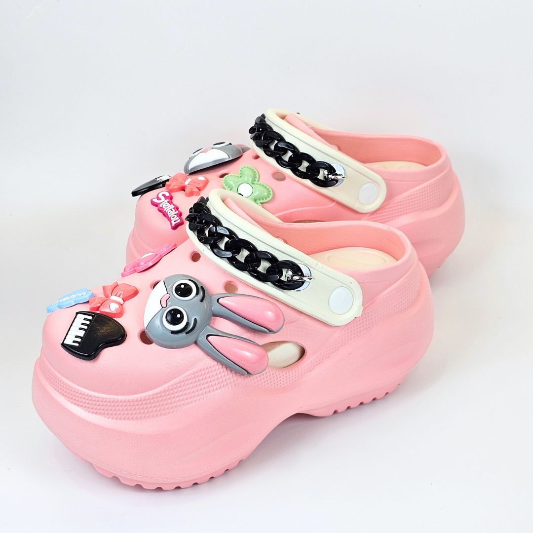 Pink Bunny Melody Clogs