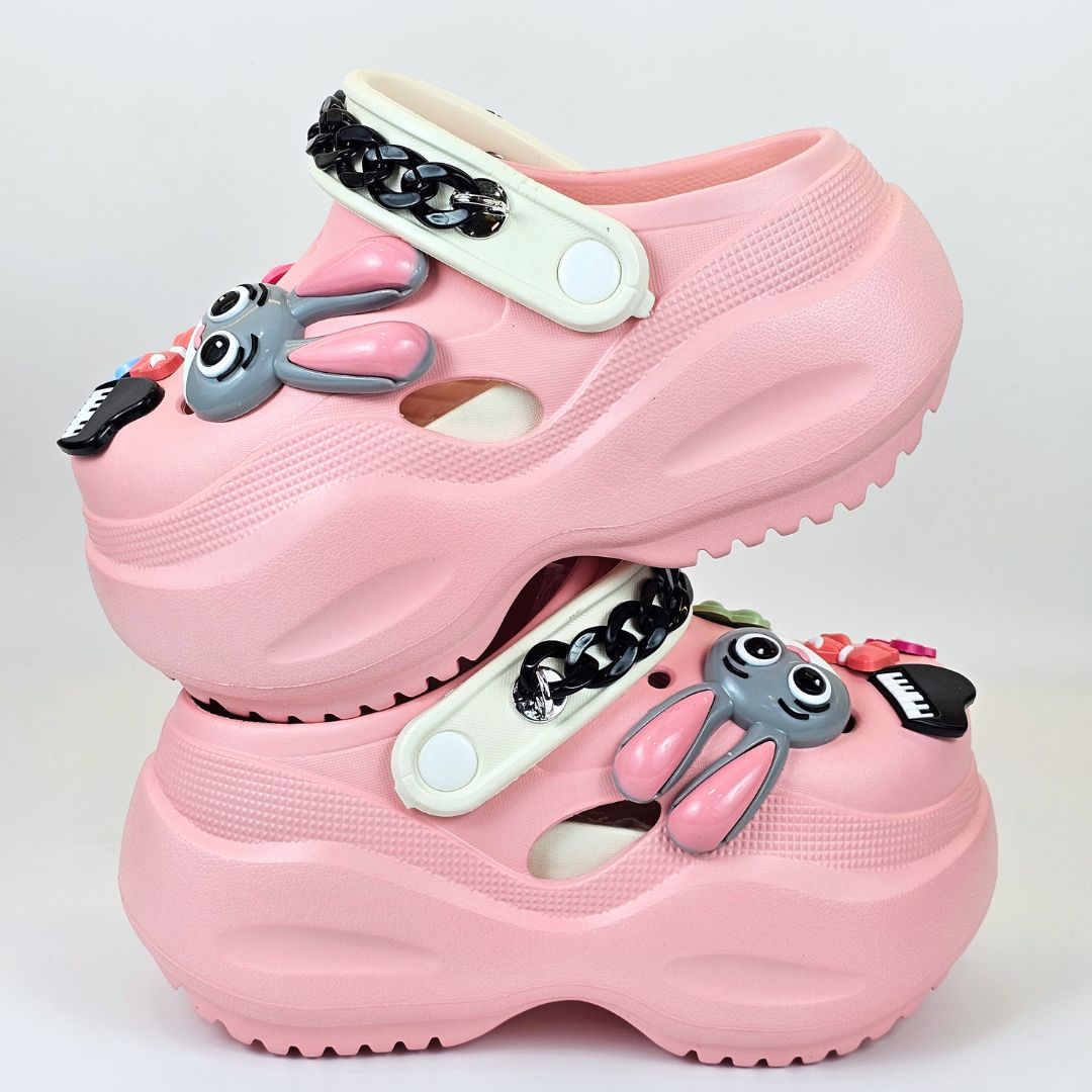 Pink Bunny Melody Clogs