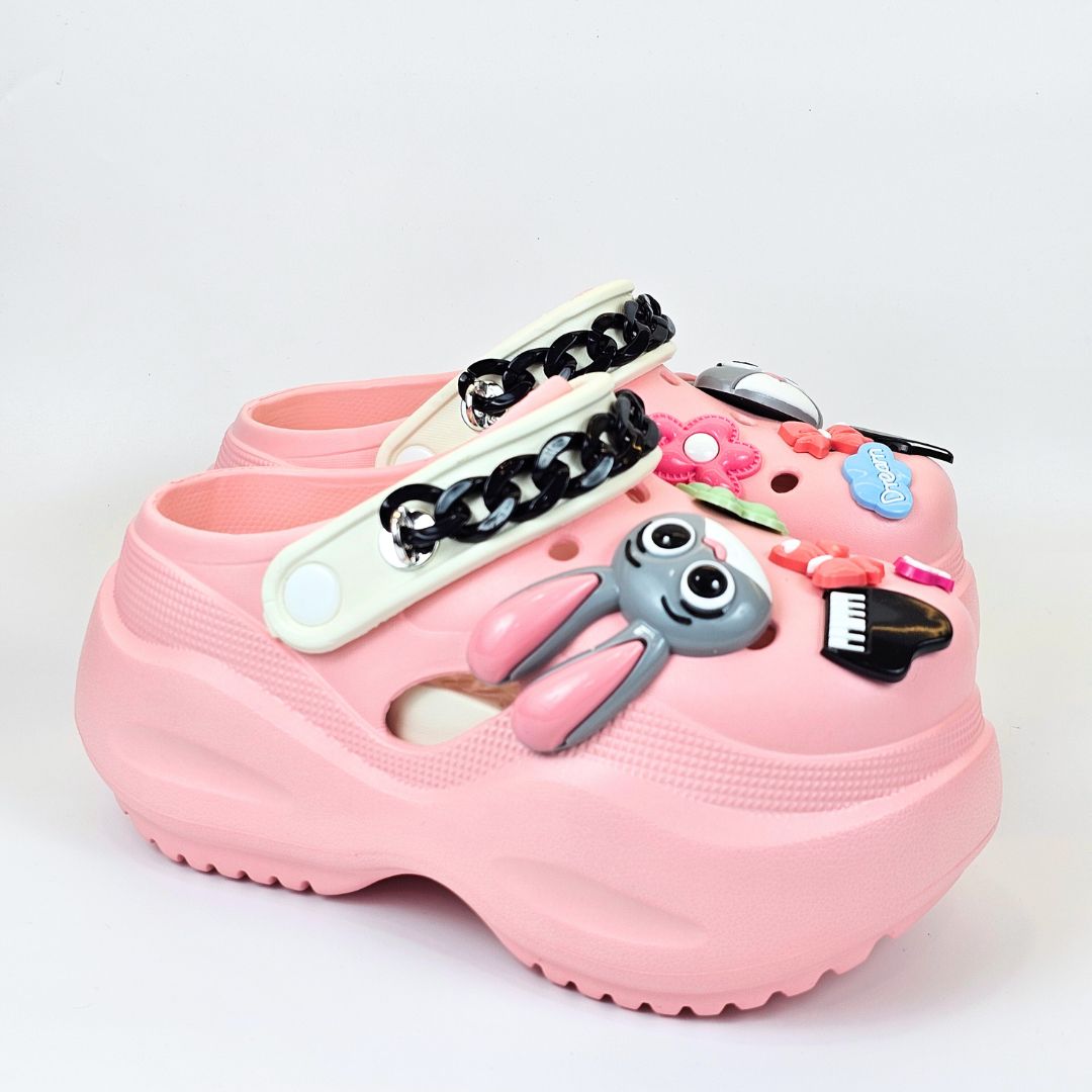 Pink Bunny Melody Clogs