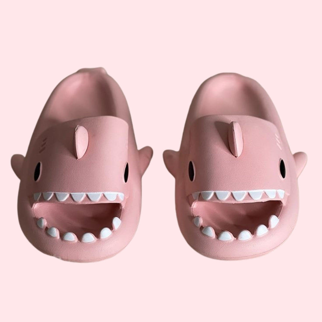 Pink Shark Slippers (unisex)