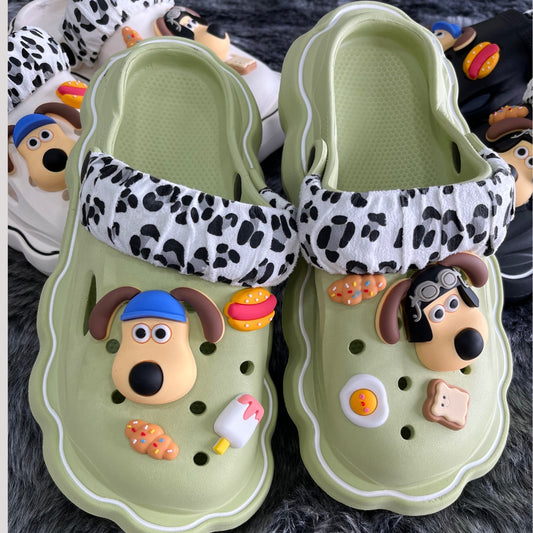 Green Foodie Doggie Clogs