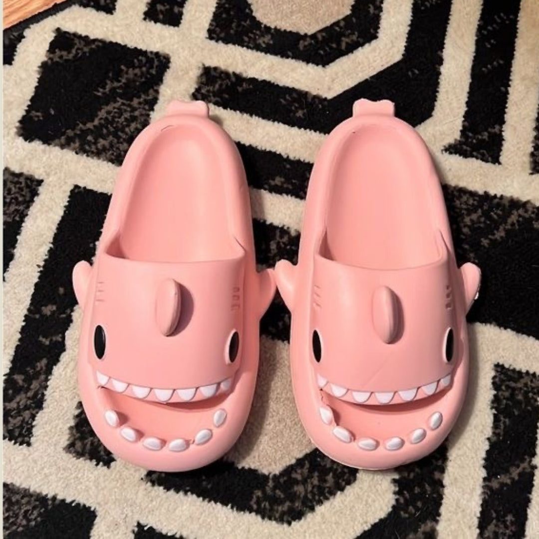 Pink Shark Slippers (unisex)