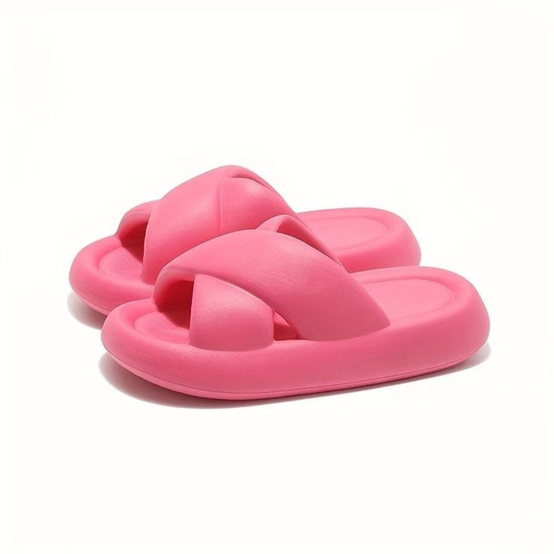 Pink home slippers hot sale