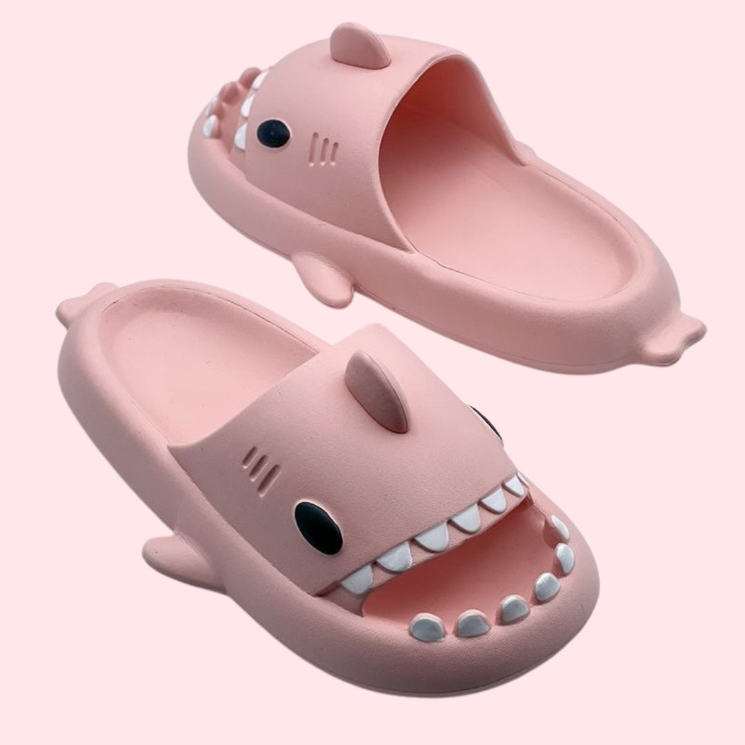 Pink Shark Slippers (unisex)