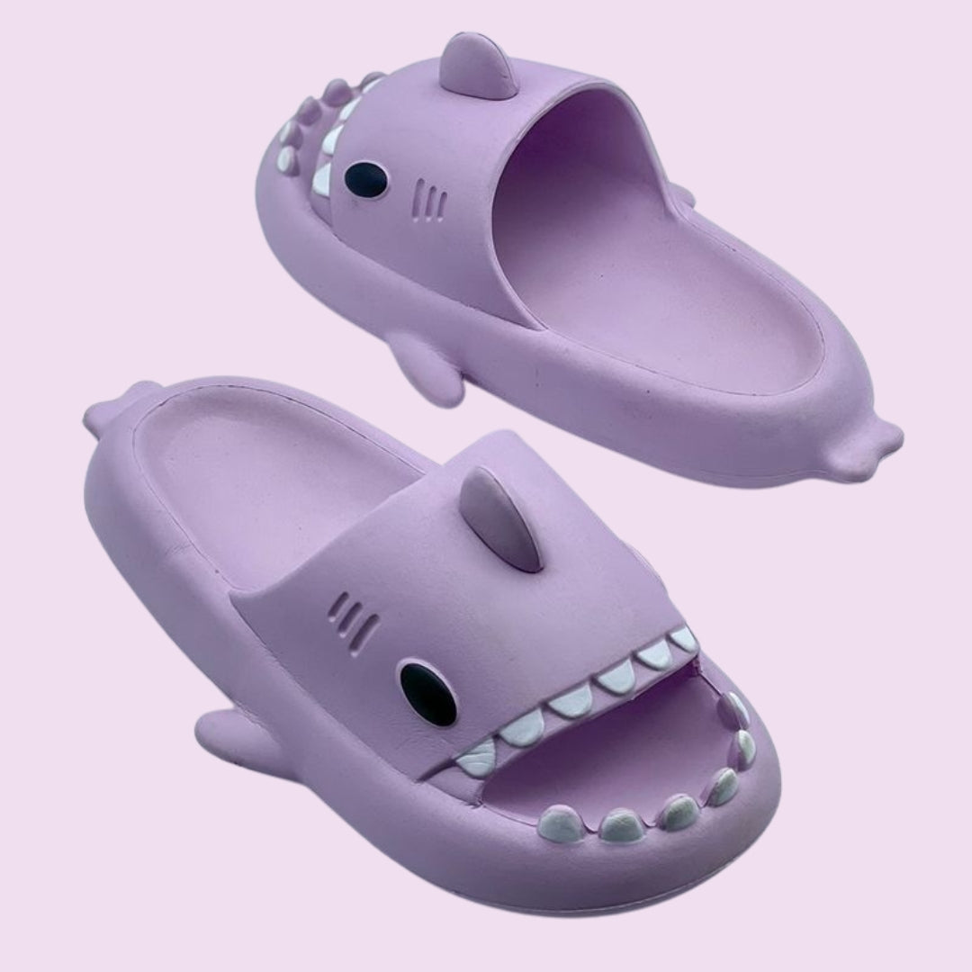 Lavender Shark Slippers (unisex)