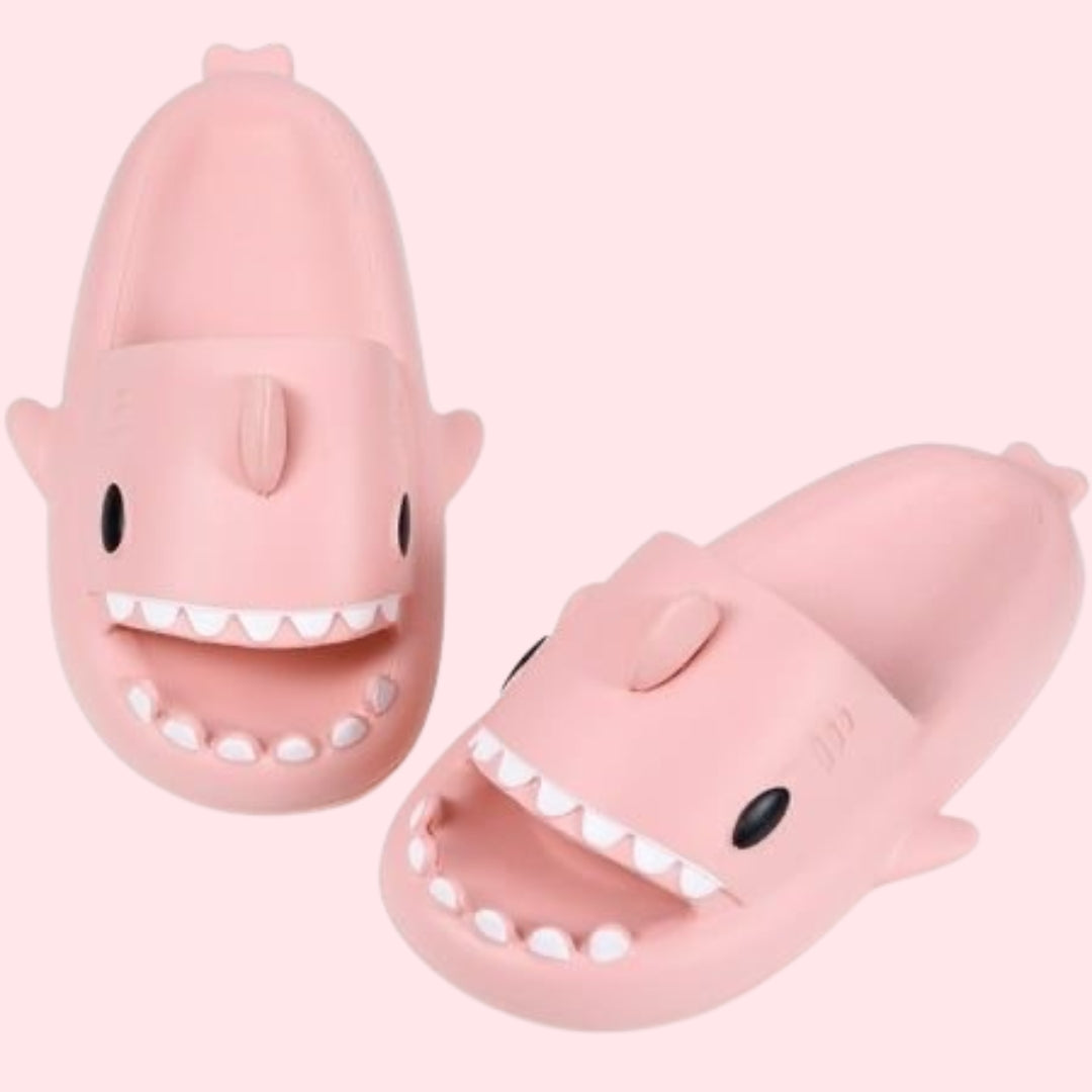 Pink Shark Slippers (unisex)