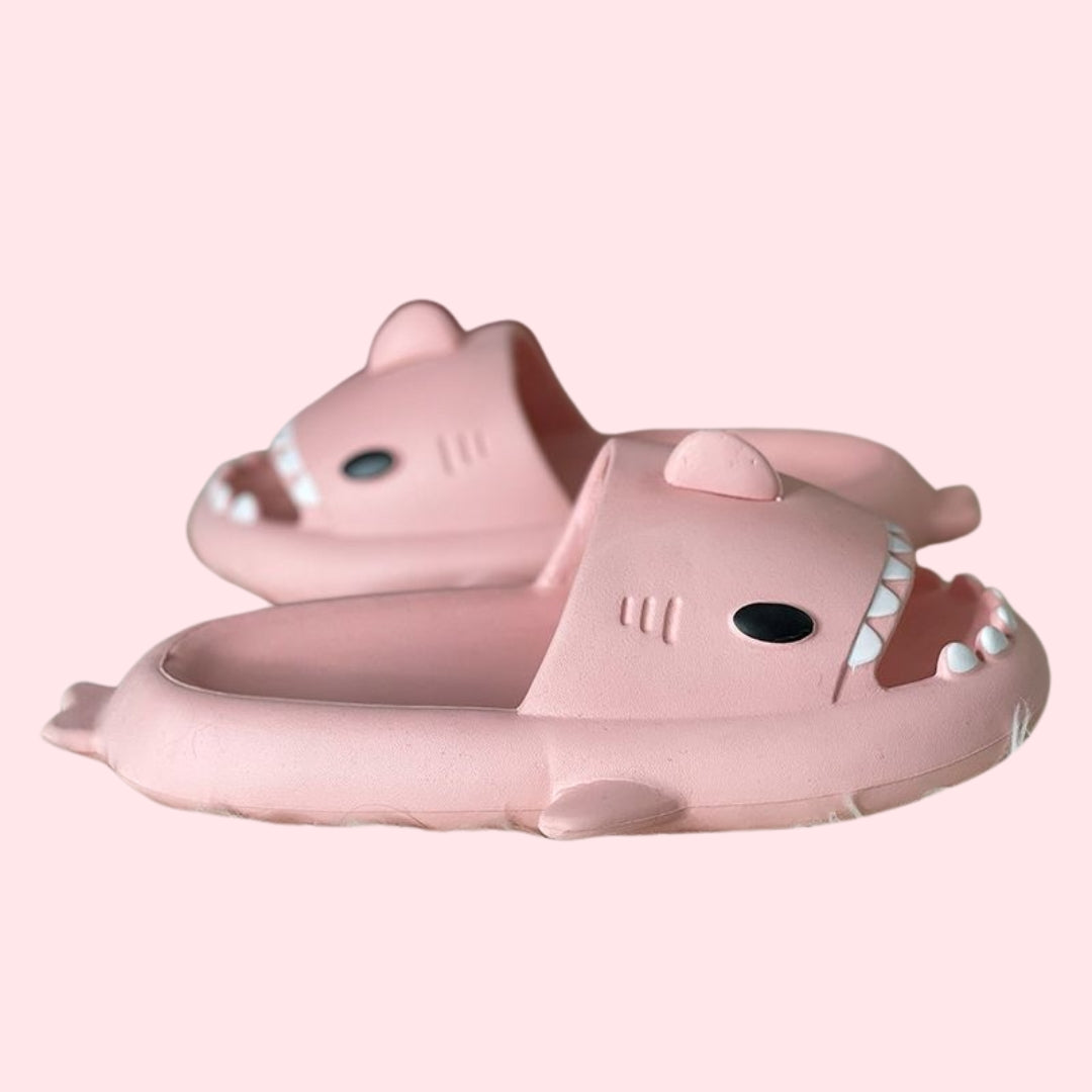 Pink Shark Slippers (unisex)