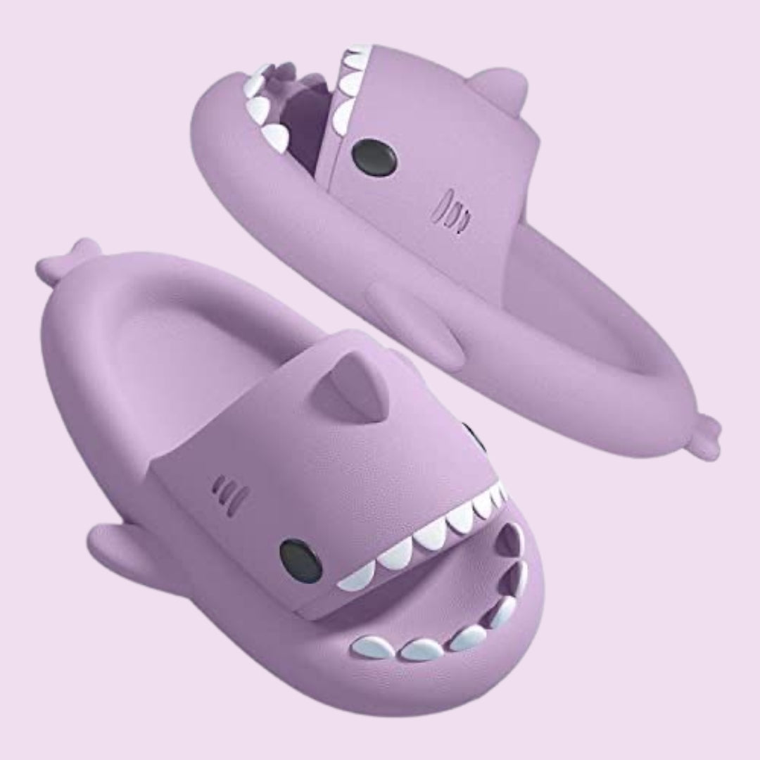 Lavender Shark Slippers (unisex)