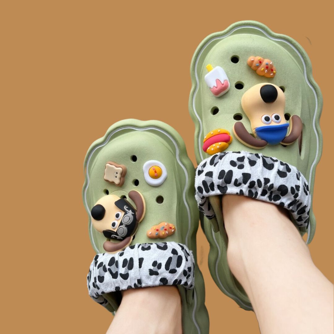 Green Foodie Doggie Clogs