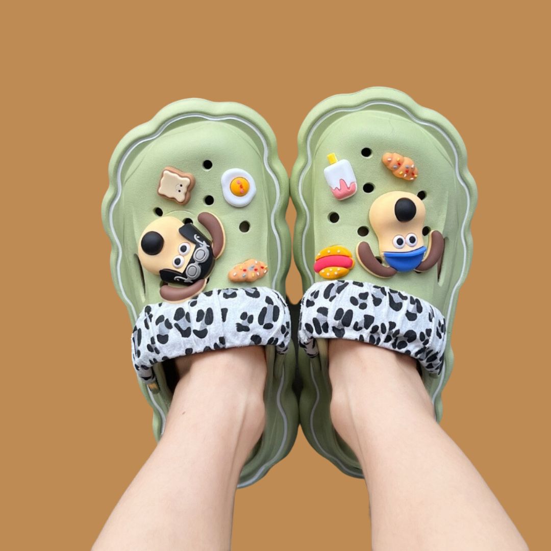 Green Foodie Doggie Clogs