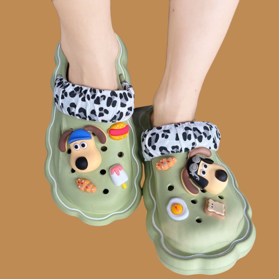 Green Foodie Doggie Clogs