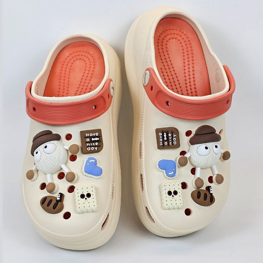 Creamy-Orange BOBO Clogs