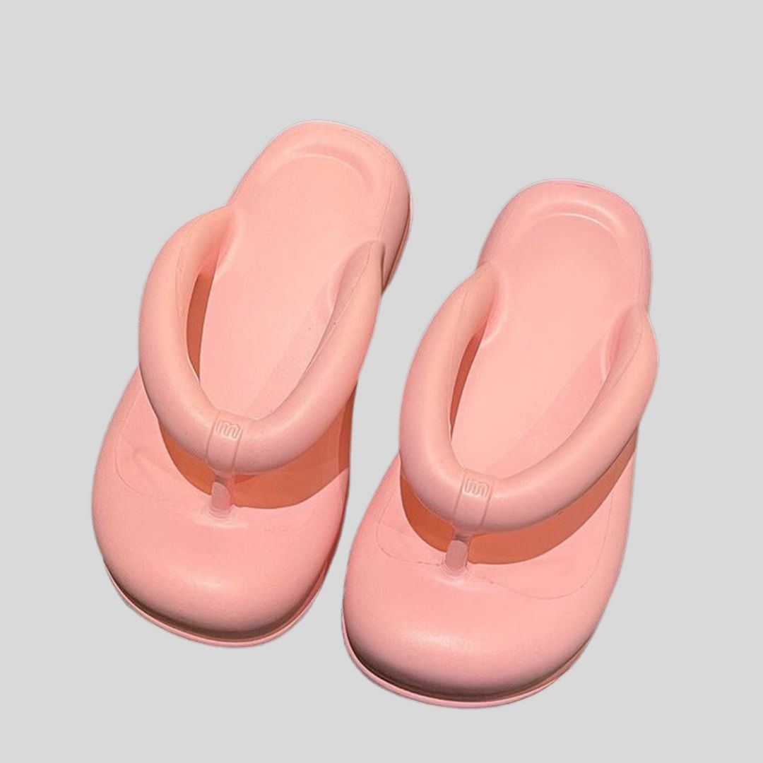 Pink Thick Sole Comfy Flip Flop