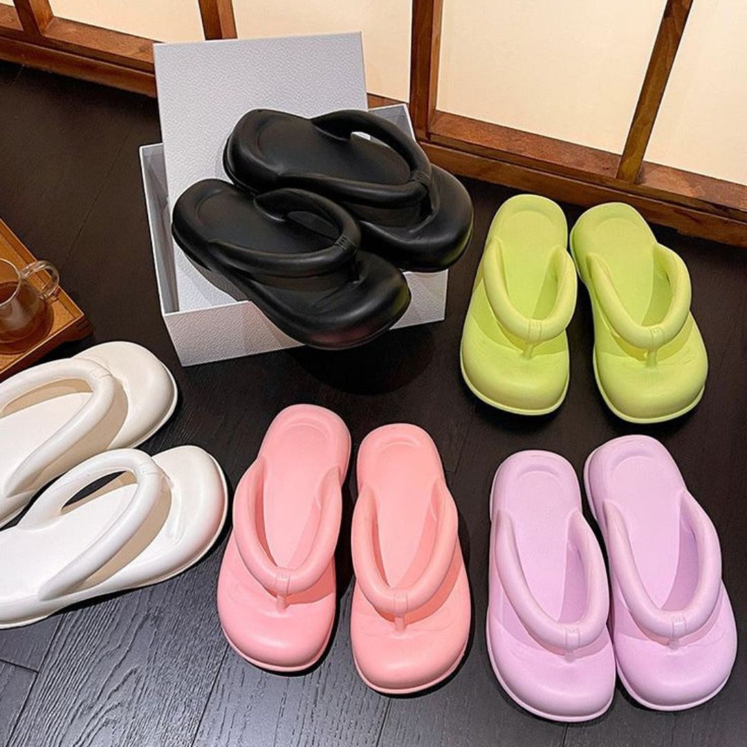 Pink Thick Sole Comfy Flip Flop