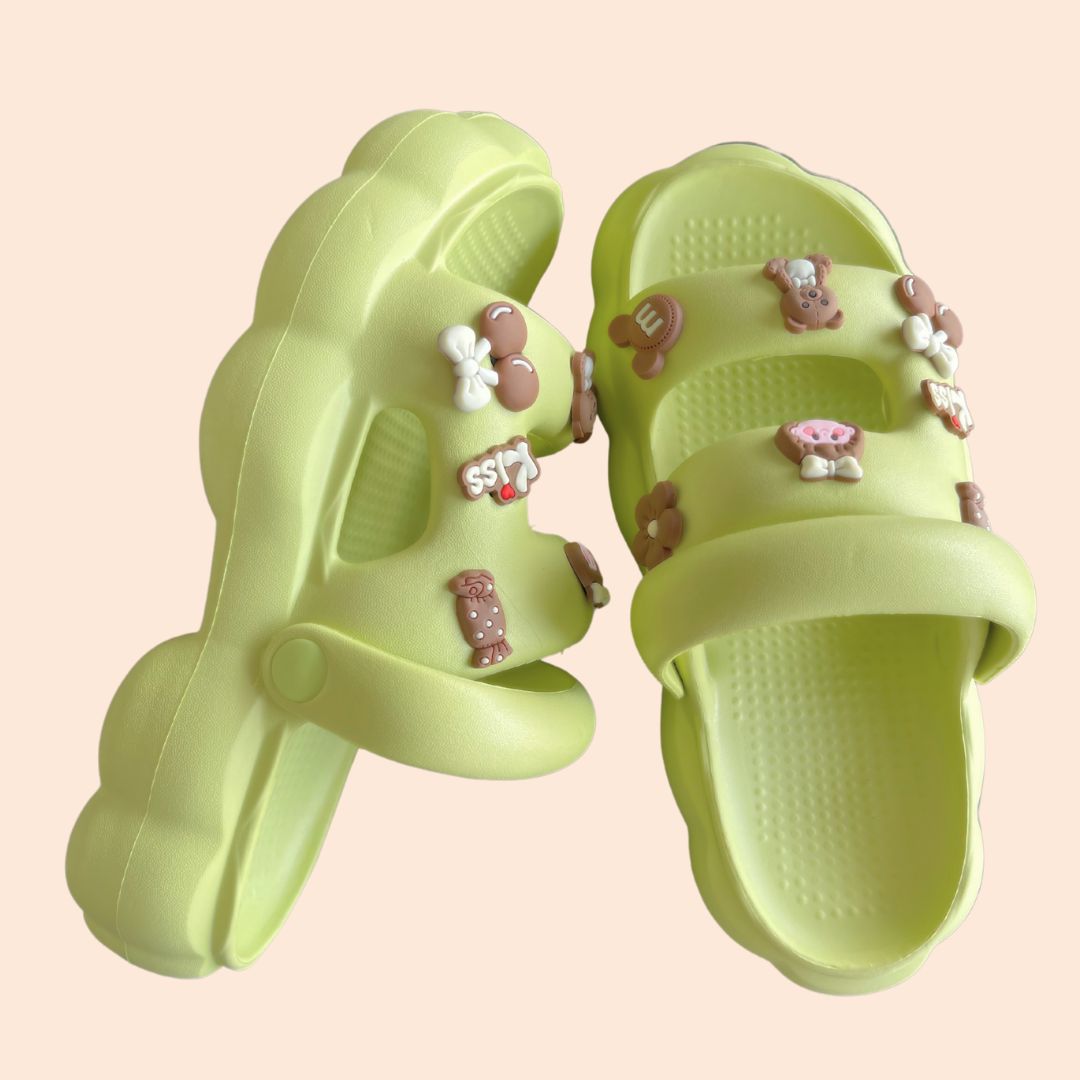 Matcha Brownie Clogs